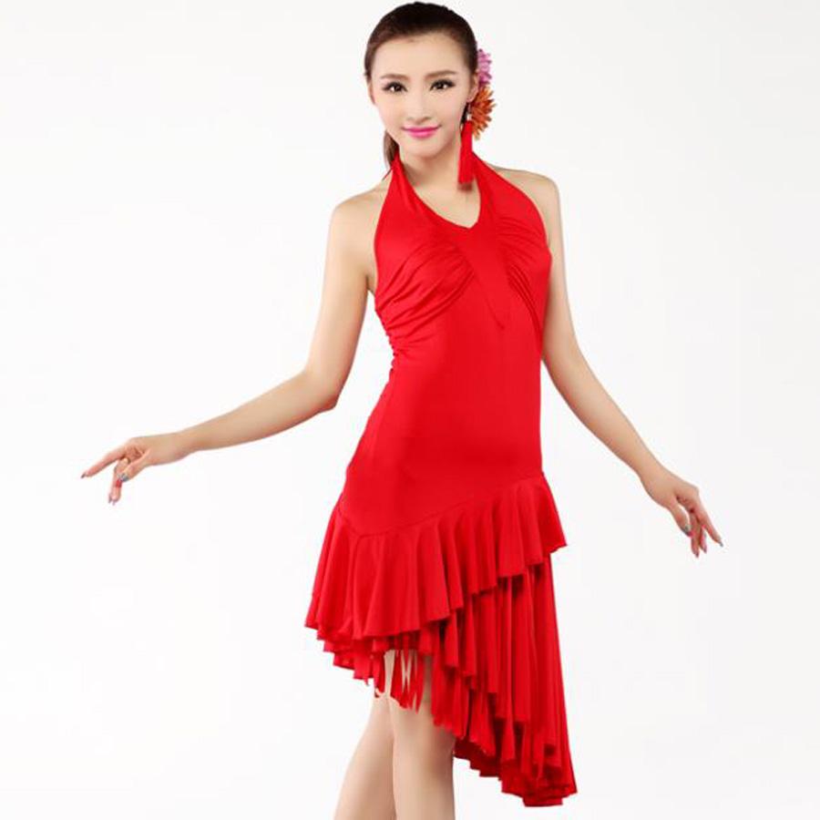 Robe salsa rouge