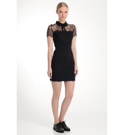 Robe sandro noir et blanche