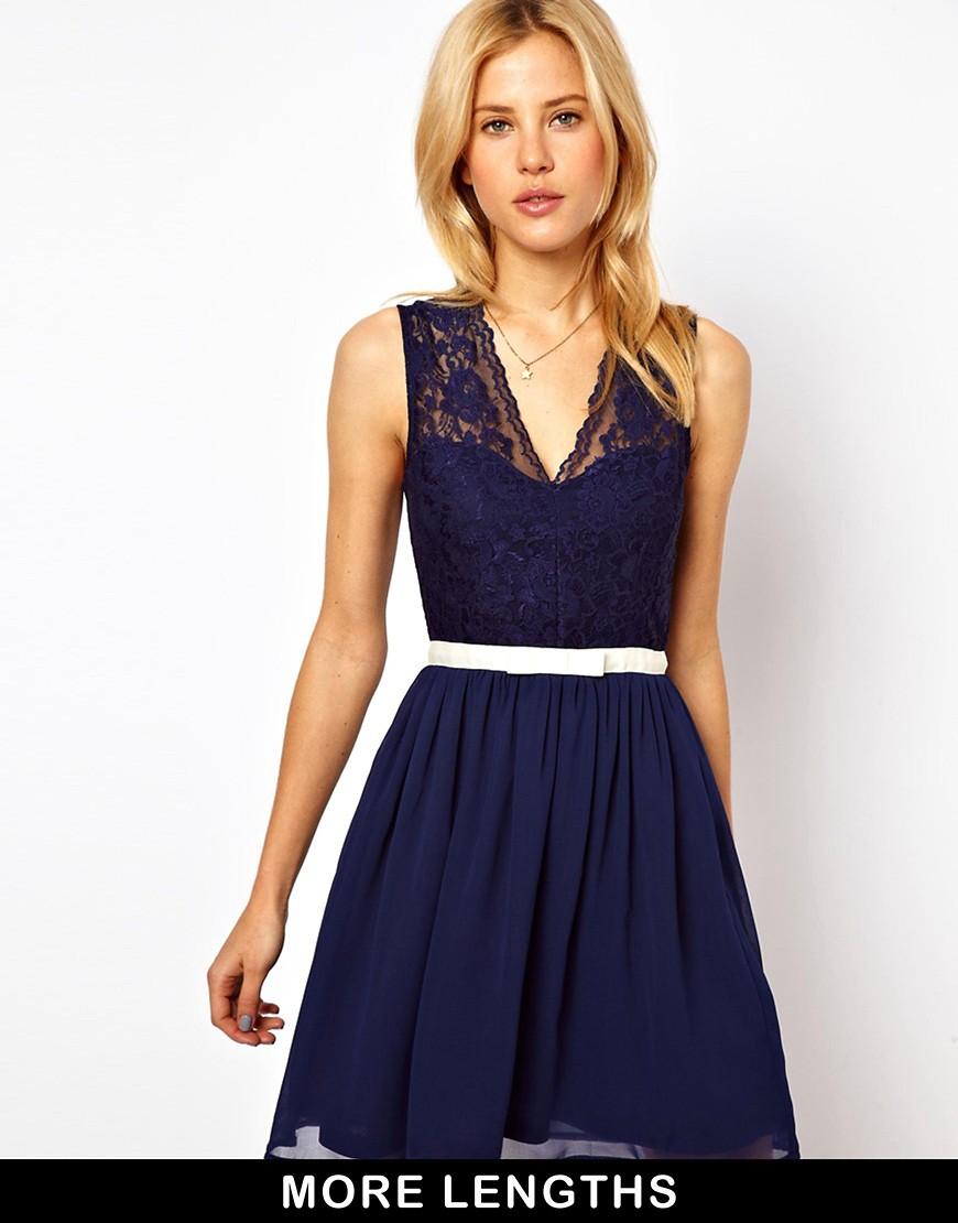 Robe temoin de mariage bleu