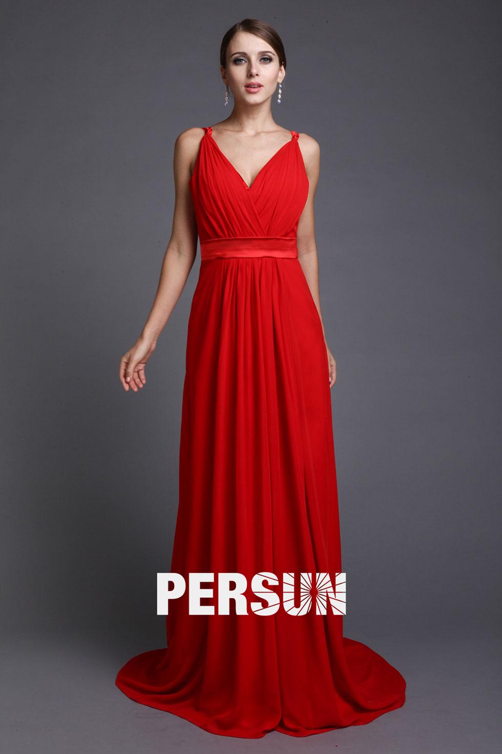 Robe temoin de mariage rouge