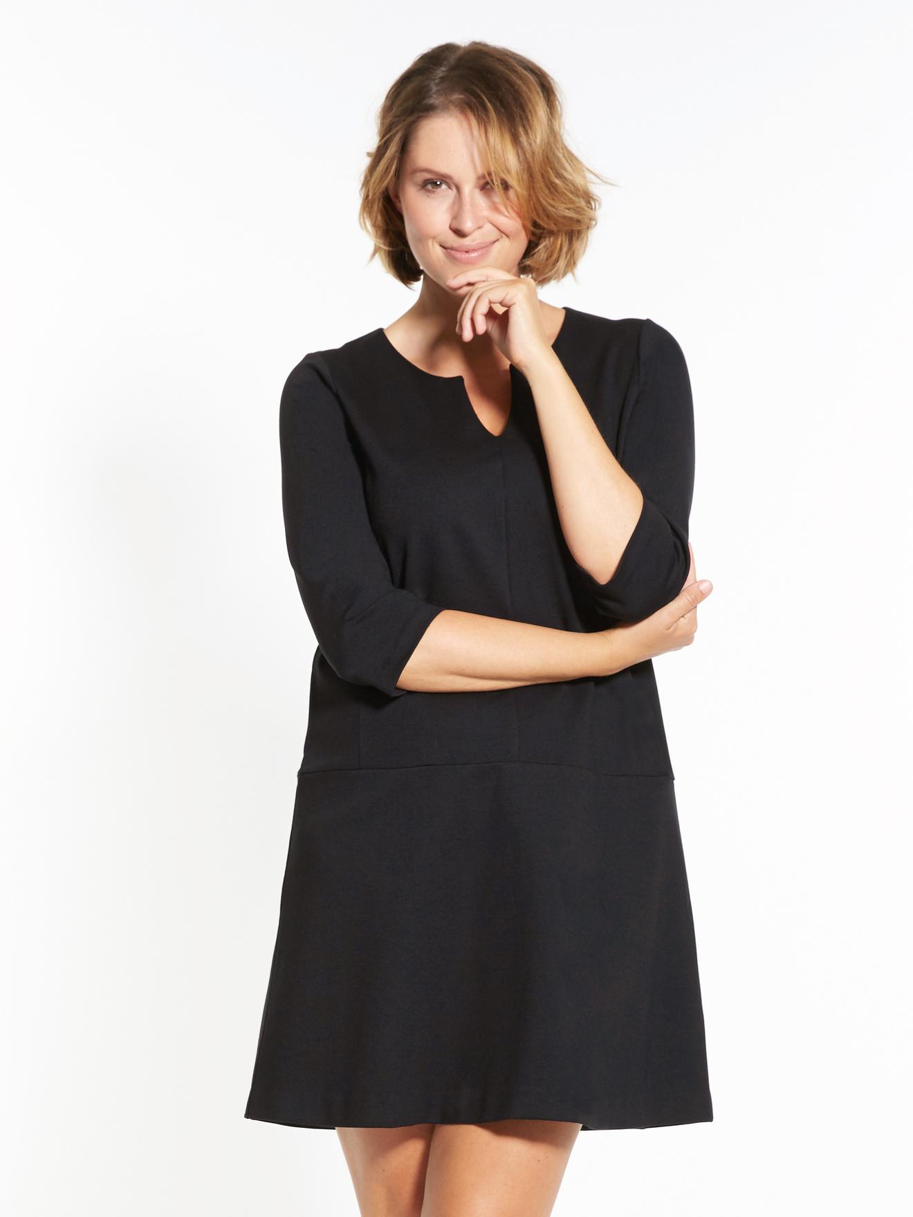 Robe trapeze noir