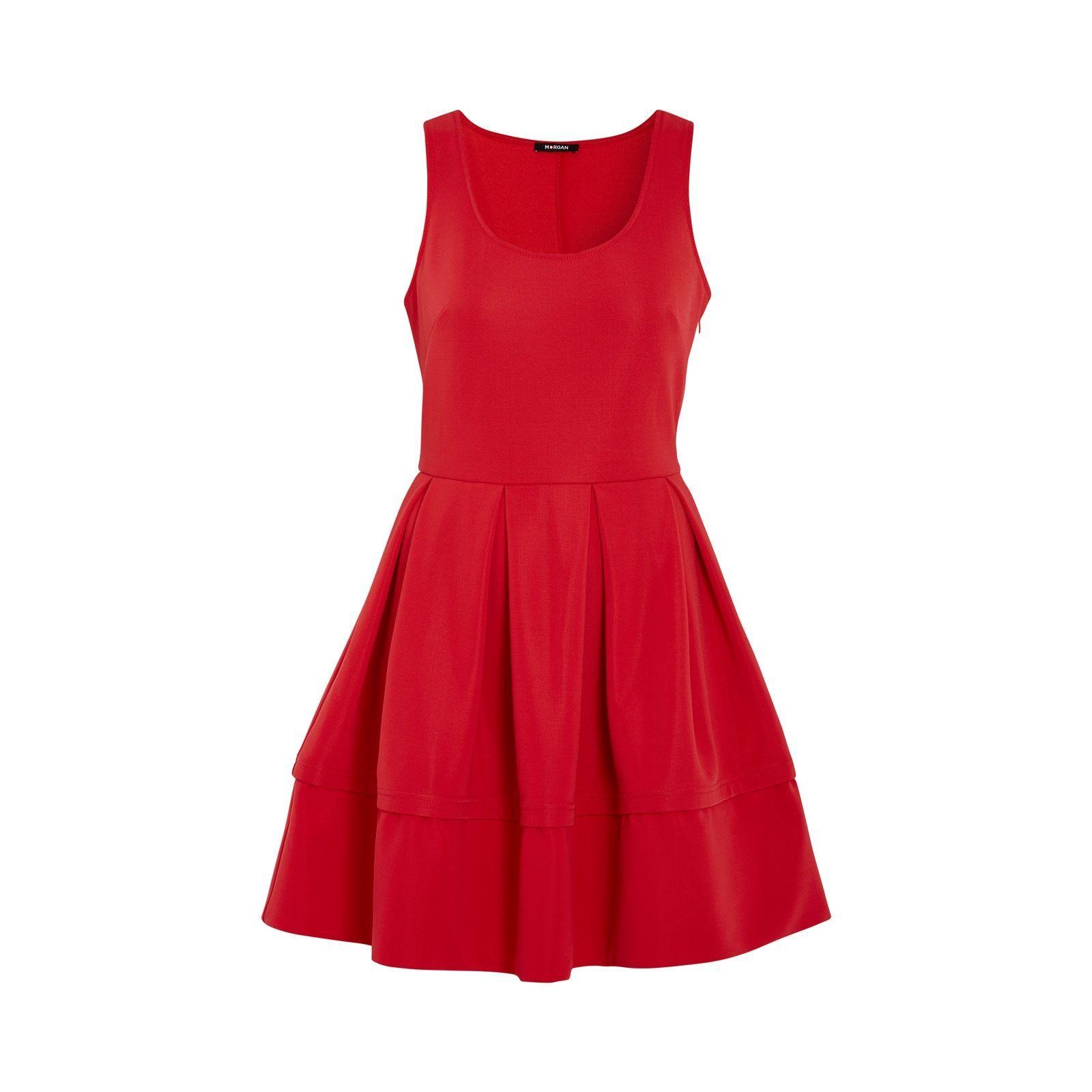 Robe trapeze rouge