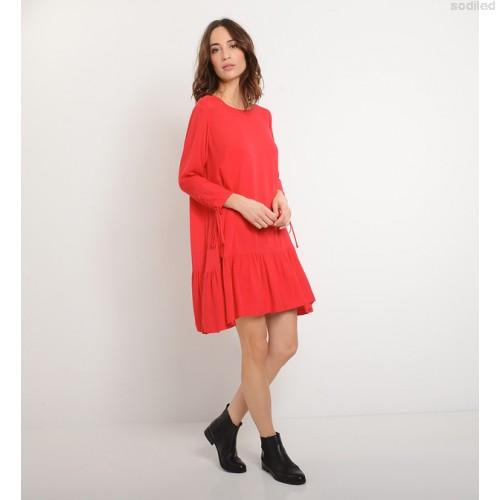 Robe trapeze rouge