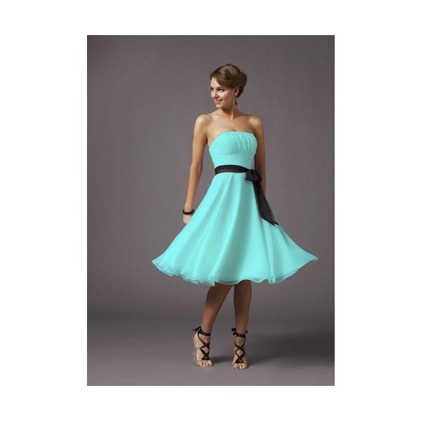 Robe turquoise et noir