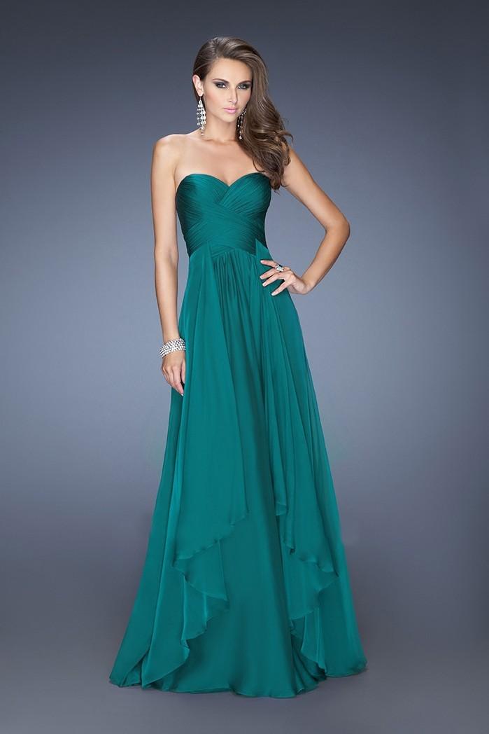 Robe vert bleu