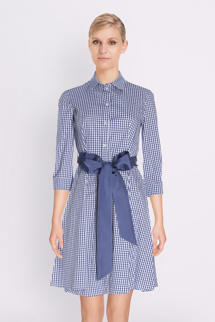 Robe vichy bleu