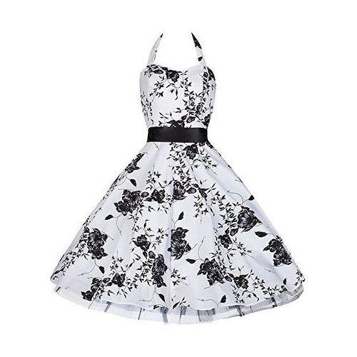 Robe vintage noir et blanche