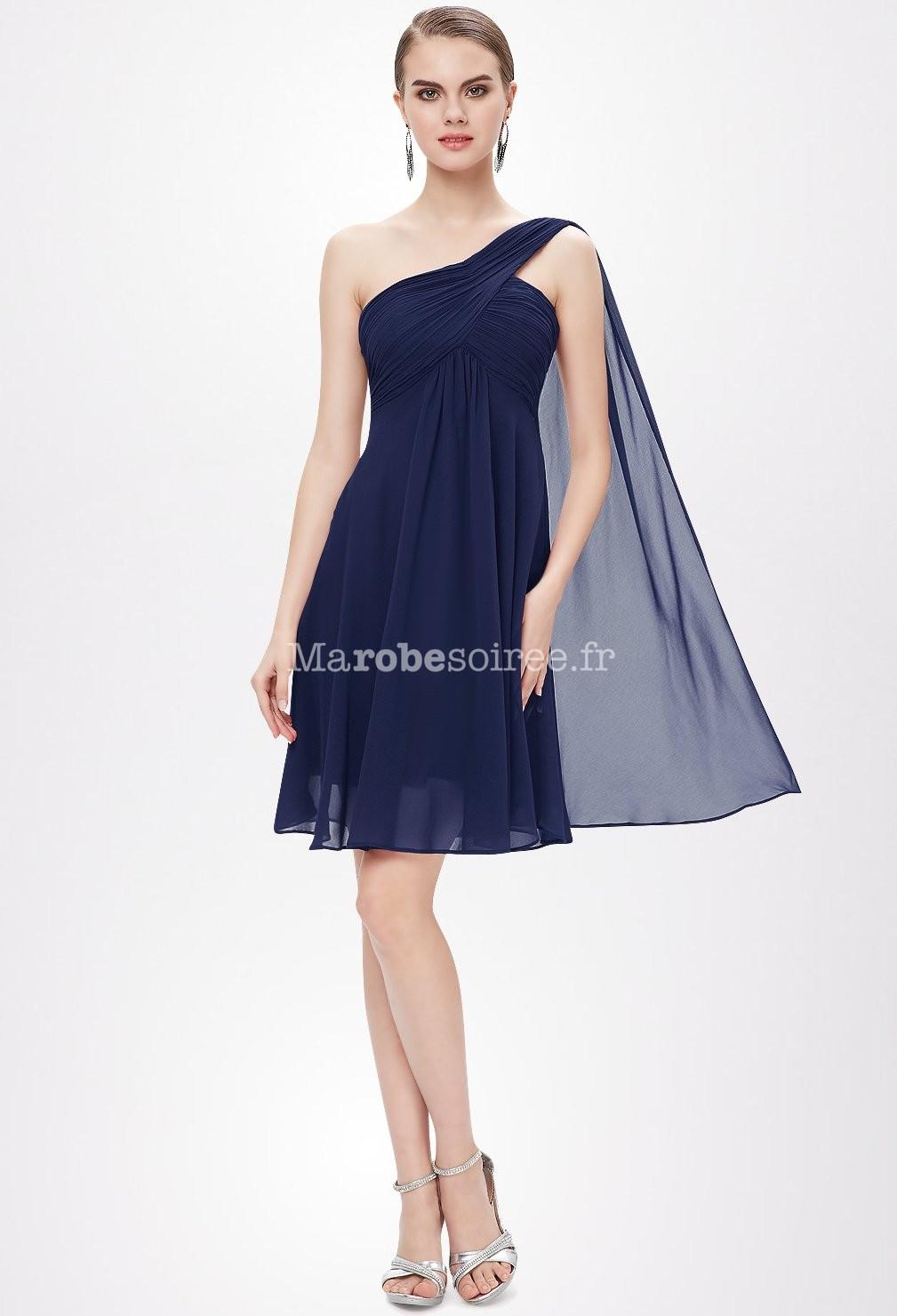 Robe voile bleu