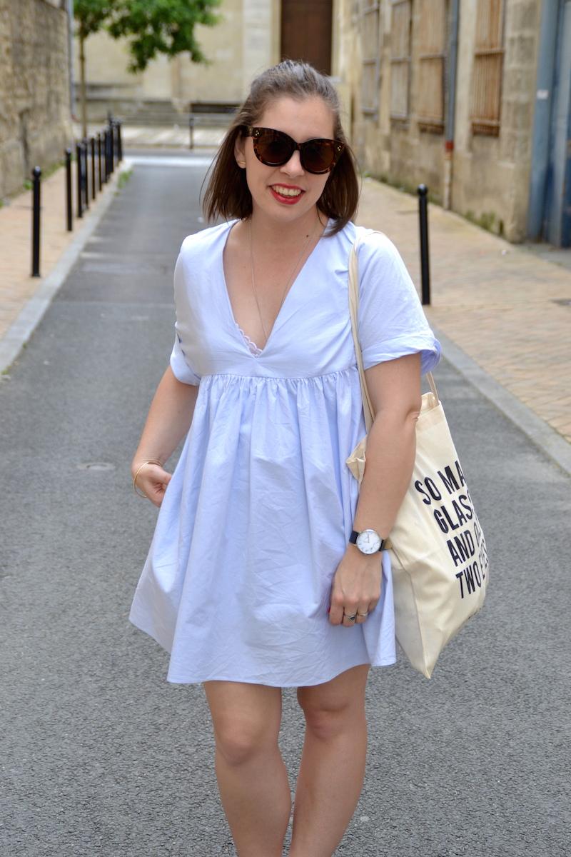 Robe zara bleu