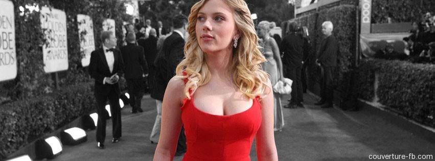 Scarlett johansson robe rouge