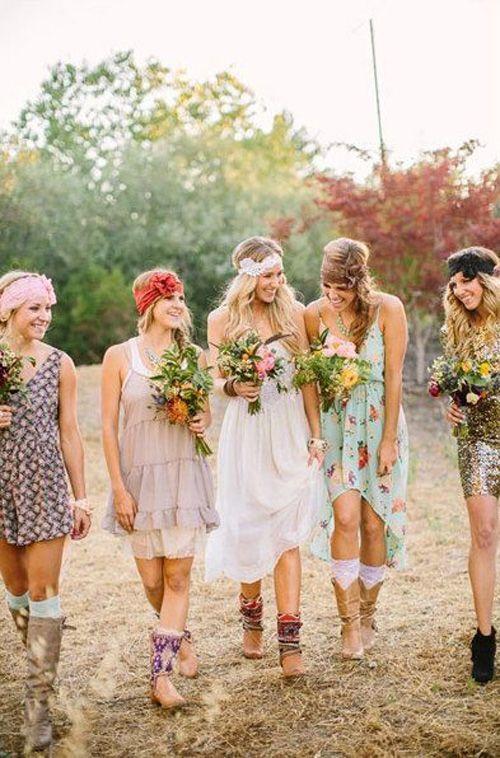 Tenue hippie chic pour mariage