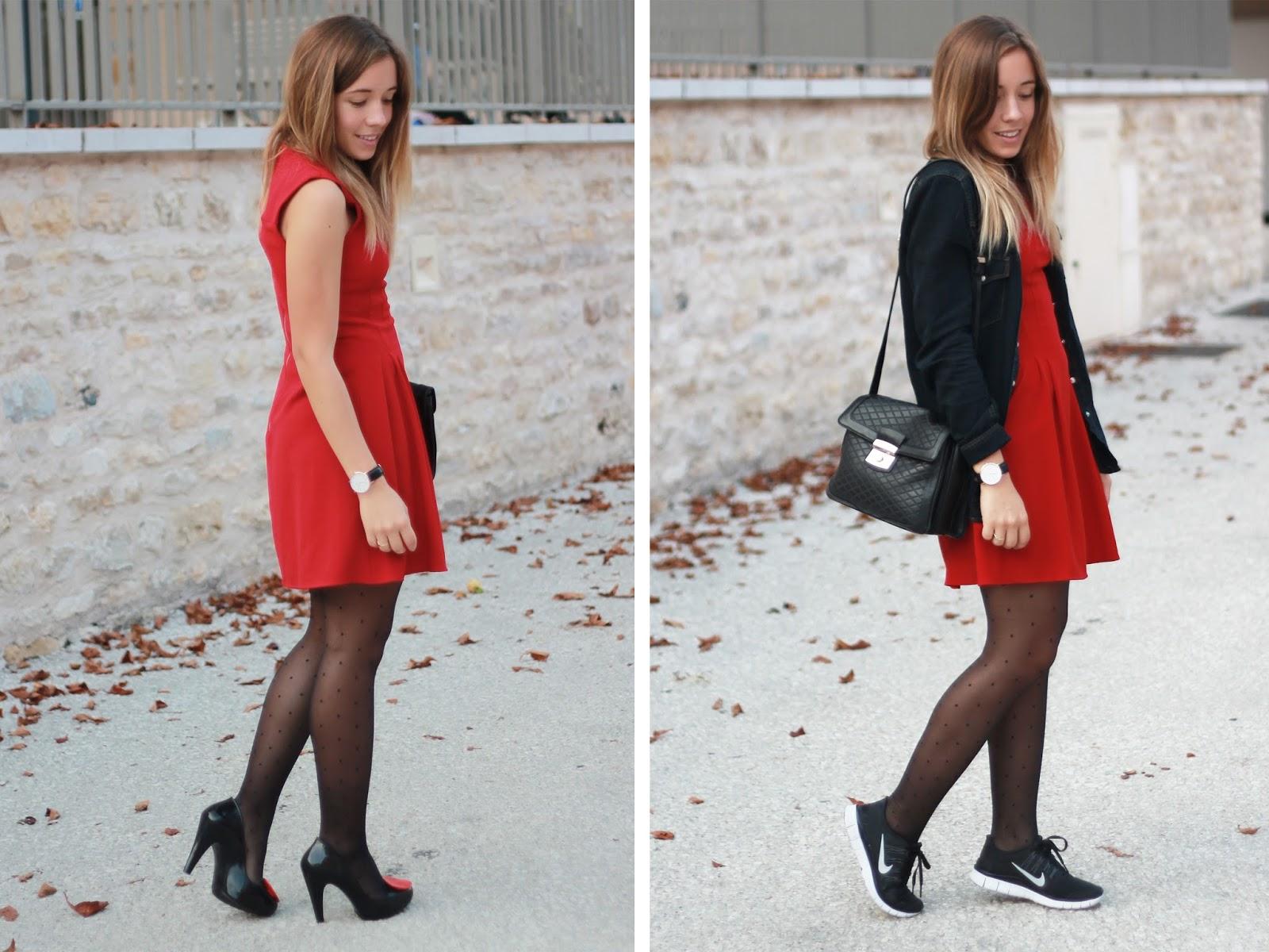 Tenue robe rouge